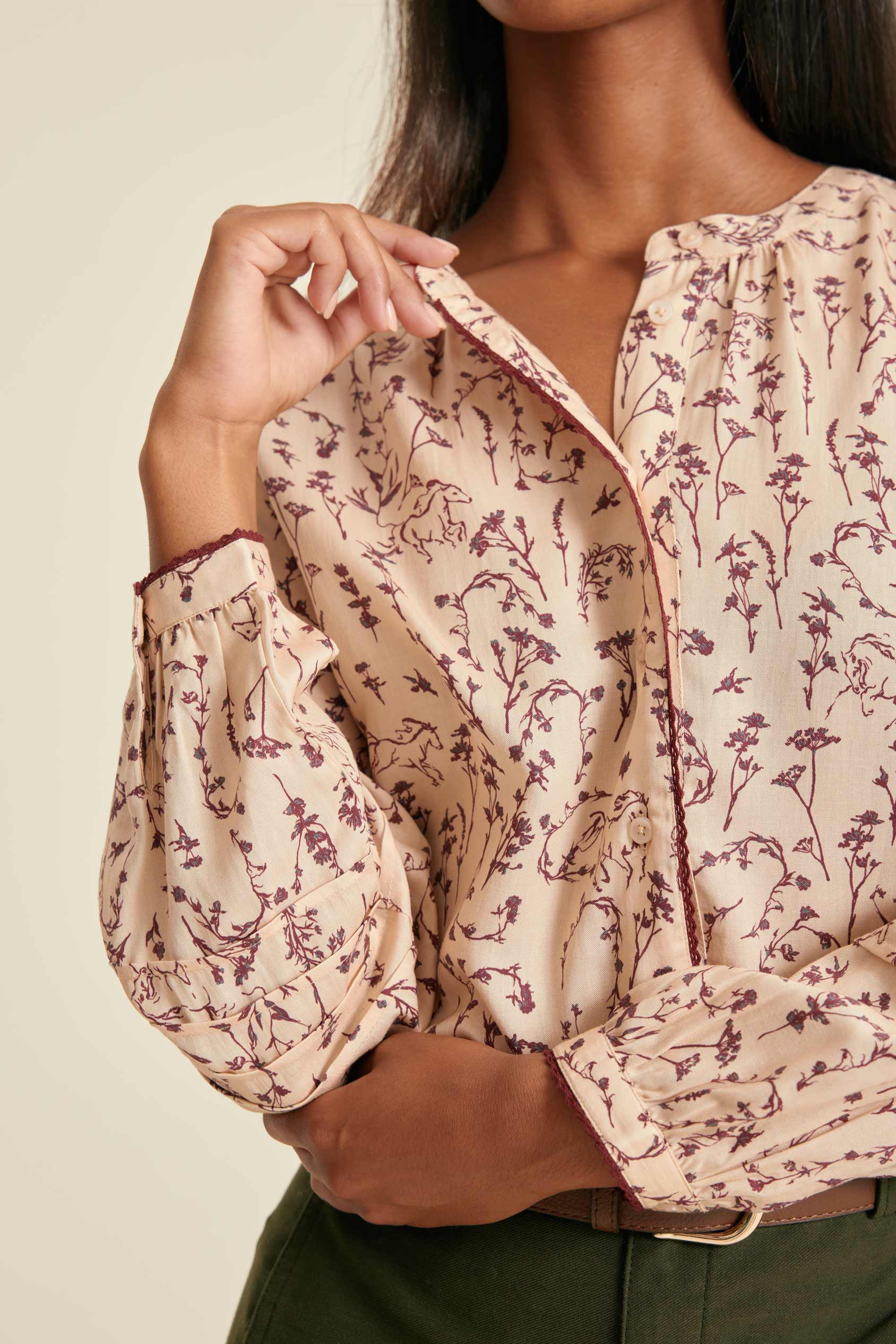 Iverna Printed Blouse - Image 2